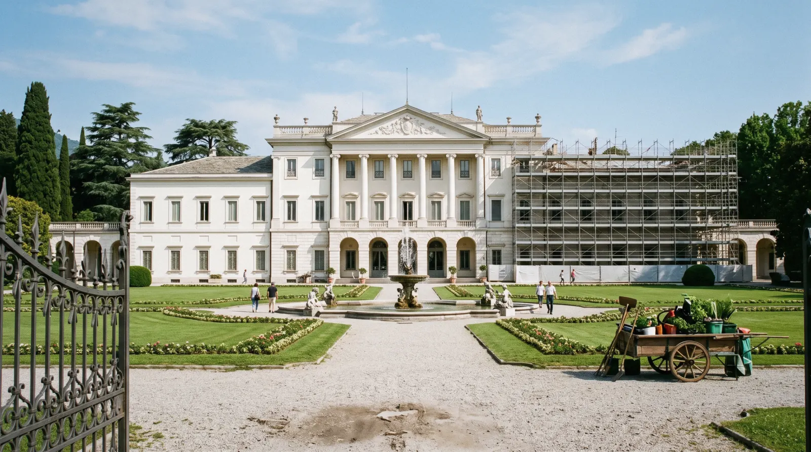 Villa Olmo and its lakeside park in Como, Italy